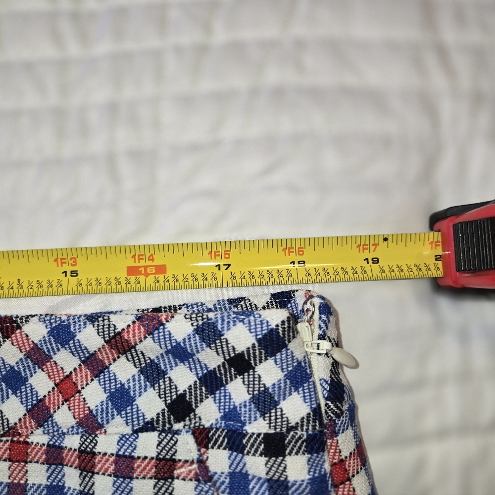 Talbots Plaid Pencil Fully Lined Skirt. Women's Size 14 - Picture 5 of 6